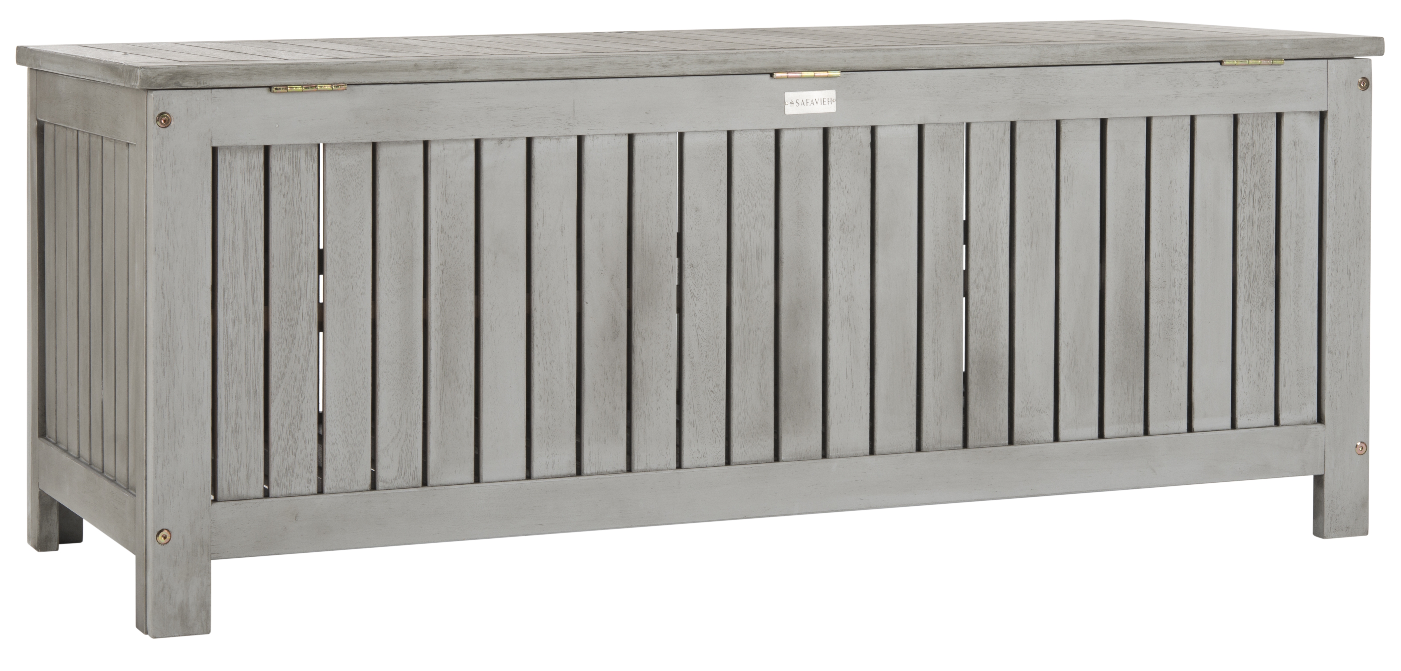 Abri 47.63-Inch L Cushion Box - Grey Wash - Safavieh - Image 4