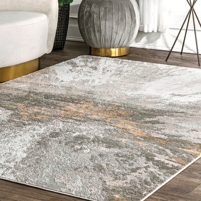 Ogrady Abstract Silver Area Rug - Image 0