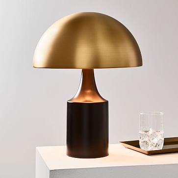 Hudson Table Lamp, Brass &amp; Dark Bronze, Set of 2 - Image 0