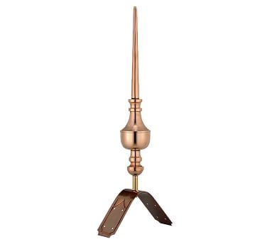 Giada Copper Finial With Roof Mount - Image 1