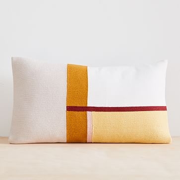 Soft Corded, Modernist, Handloomed &amp; Cozy Weave Pillow Cover Set, Horseradish, Set of 4 - Image 5
