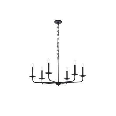 Baltray 6 - Light Candle Style Classic/Traditional Chandelier - Image 0