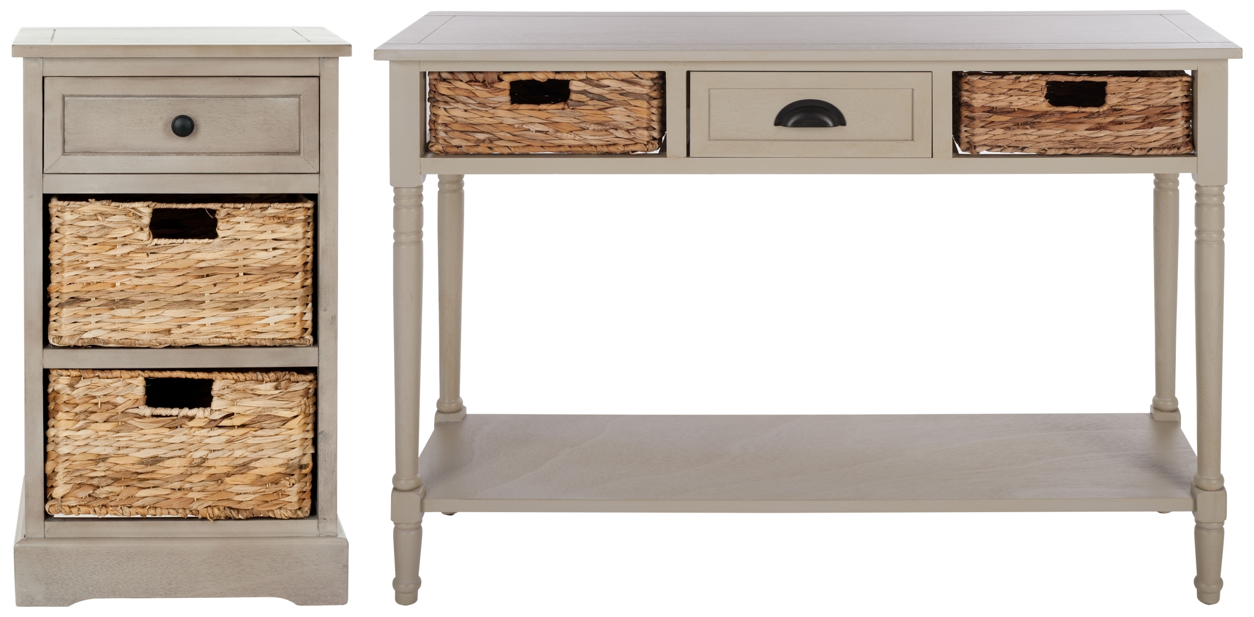 Carrie Side Table - Vintage Grey - Safavieh - Image 4