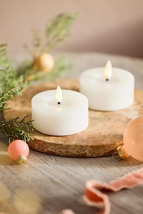 Flameless Wax Tea Lights, Set of 2 - Image 0