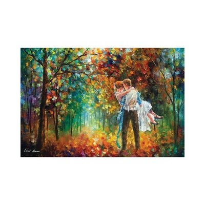 The Moment Of Love by Leonid Afremov - Wrapped Canvas Print - Image 0