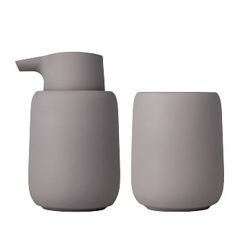 SONO Soap Dispenser & Tumbler, Olive, Set of 2 - Image 1