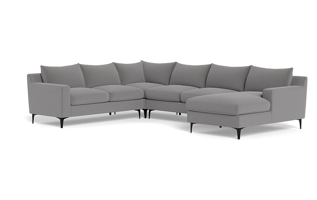 Sloan 4-Piece Corner Sectional Sofa with Right Chaise - Image 2