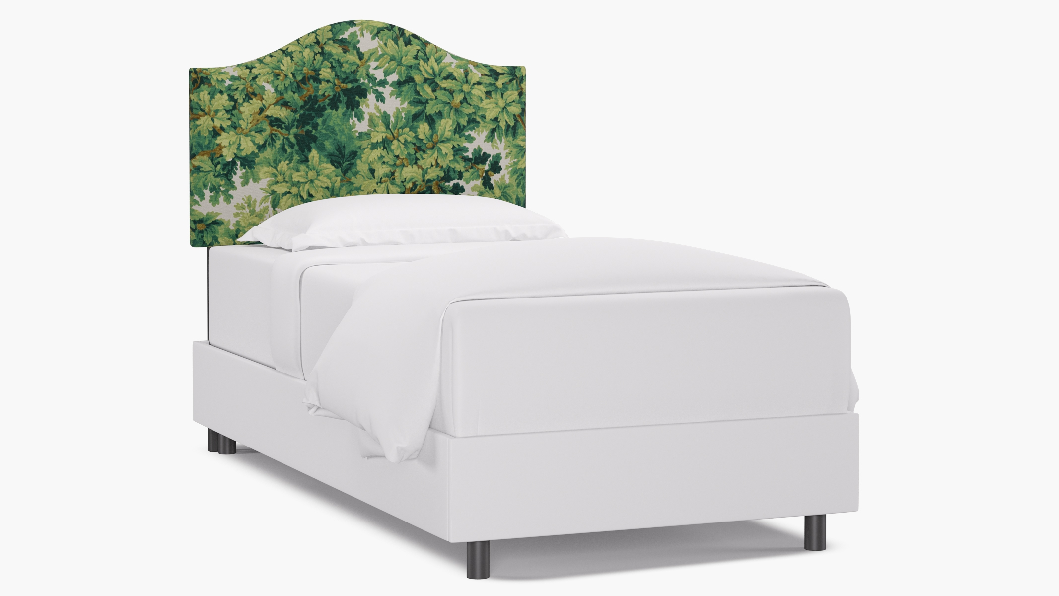 Camelback Headboard, Verdure Bois De Chene, Twin - Image 0