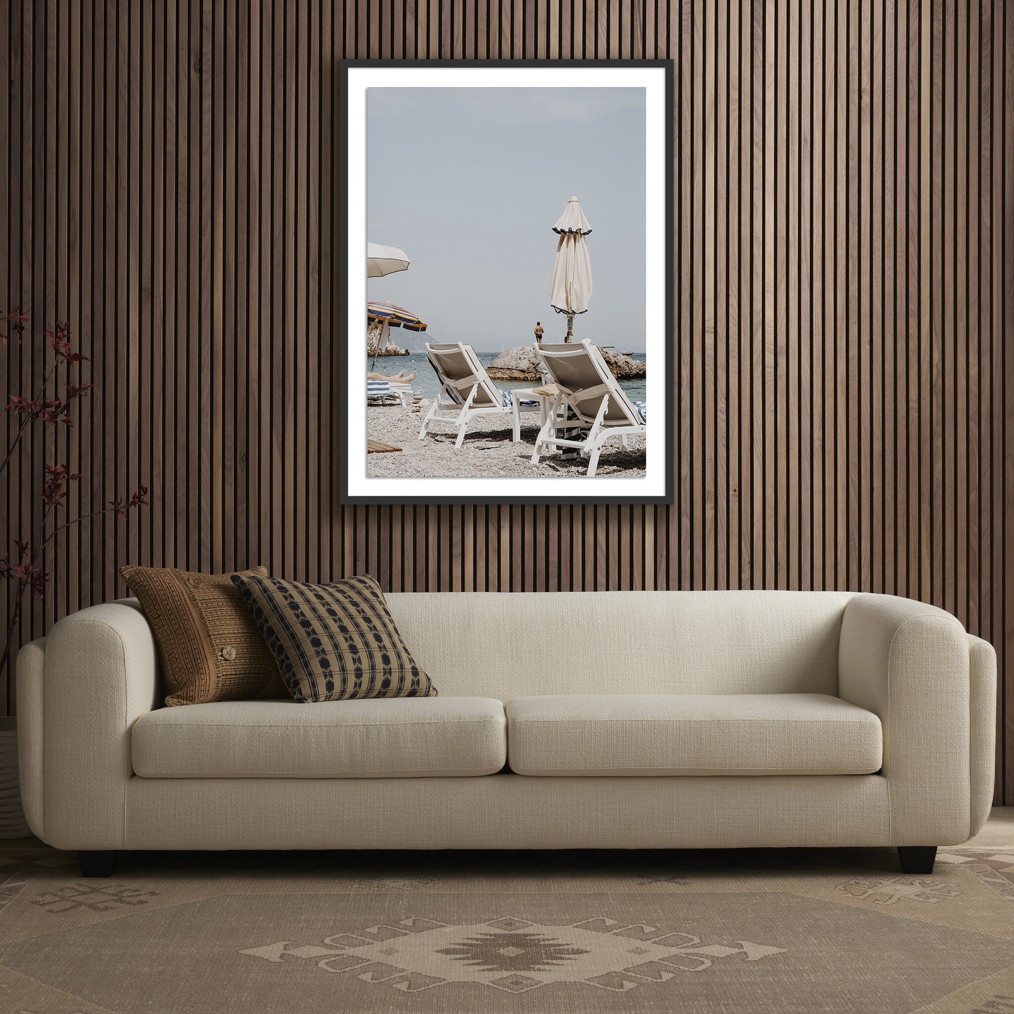 People Watching From A Lounge Chair - Black 2.5 Maple - Image 2