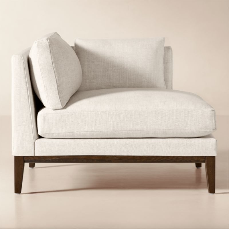 Mona Off-White Performance Linen Right-Arm Chair - Image 3