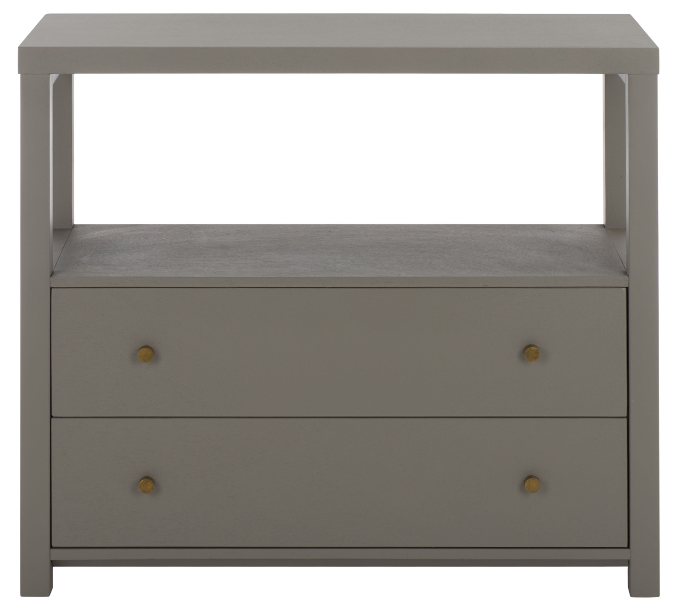 Ernest 2 Drawer 1 Shelf Chest - Grey - Image 0