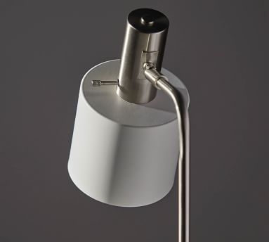 Emmental Marble Task Table Lamp, White - Image 3