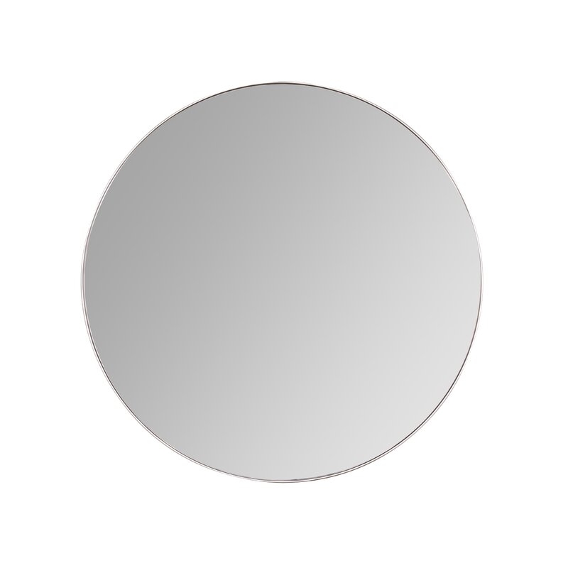 Franco Round Wall Mirror Finish: Silver - Image 0