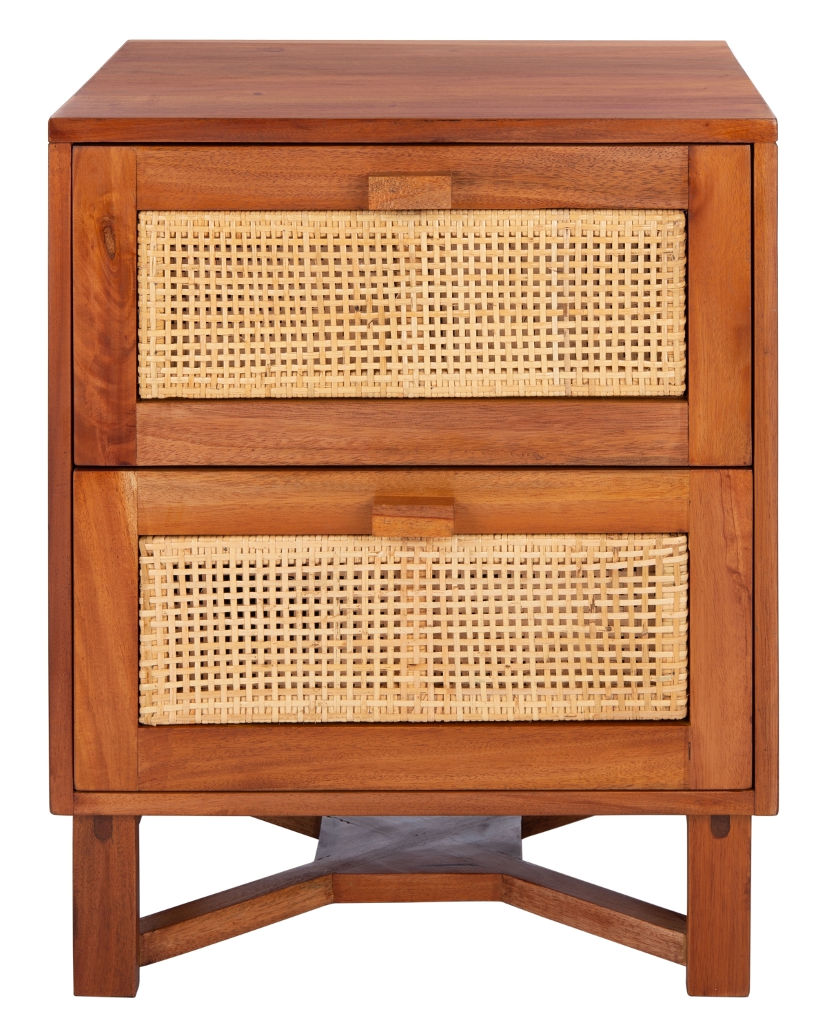 Hedwig 2 Drawer Nightstand - Natural - Safavieh - Image 0