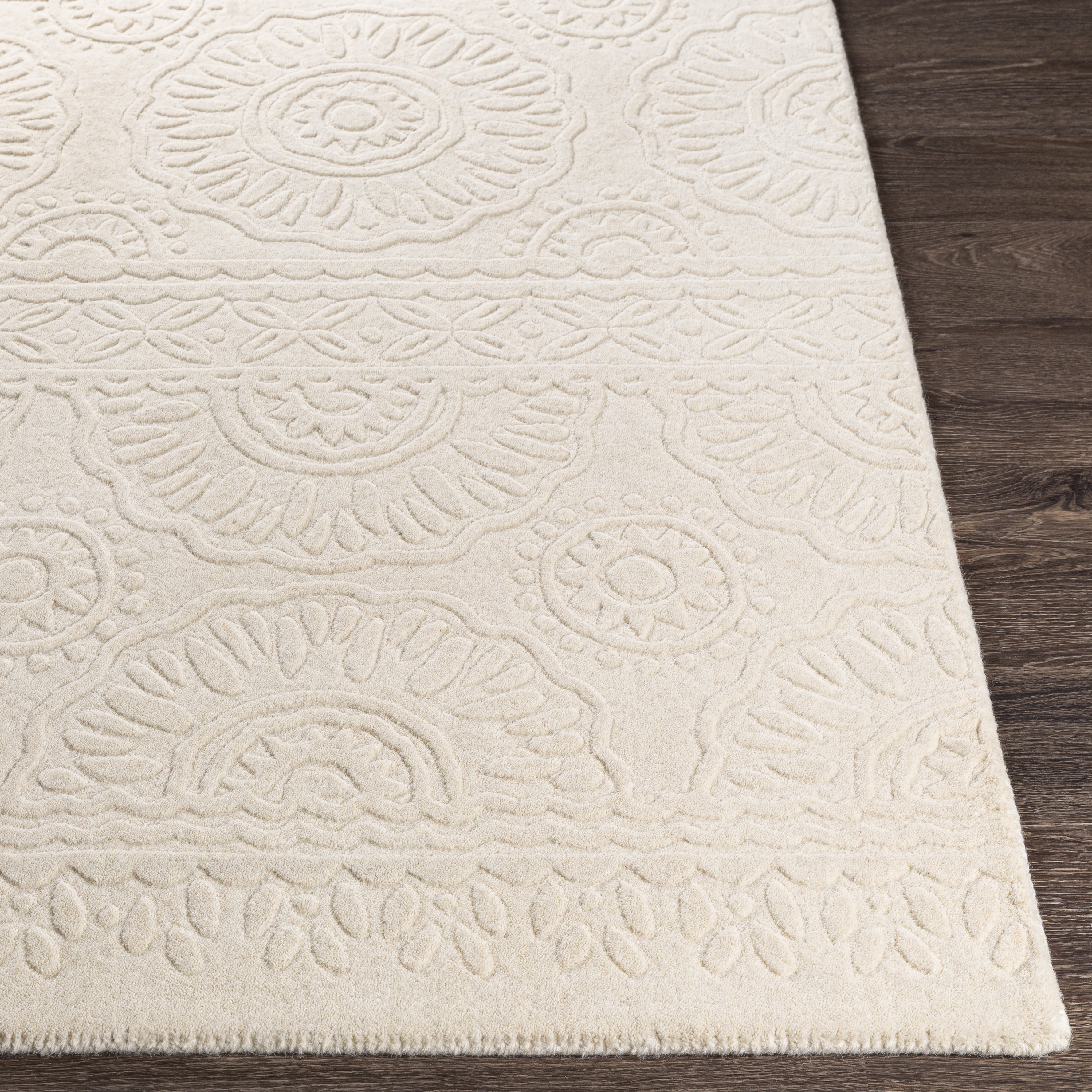 Taraash Beige Indoor 2' x 3' Handmade Rug - Image 2