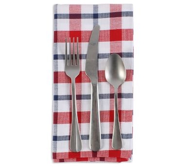 Americana Plaid Cotton Napkins, Set of 6 - Image 5