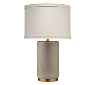 Arvin Table Lamp, Gray & Antique Brass - Image 2