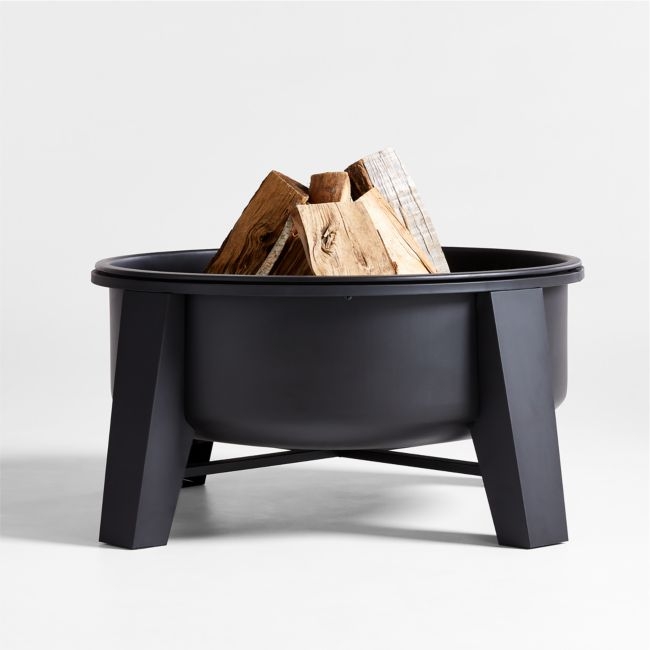 Torin Round Black Metal Fire Pit - Image 0