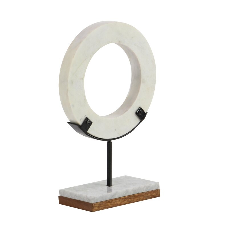 Modern Marble Ring Sculpture, Large - Image 2
