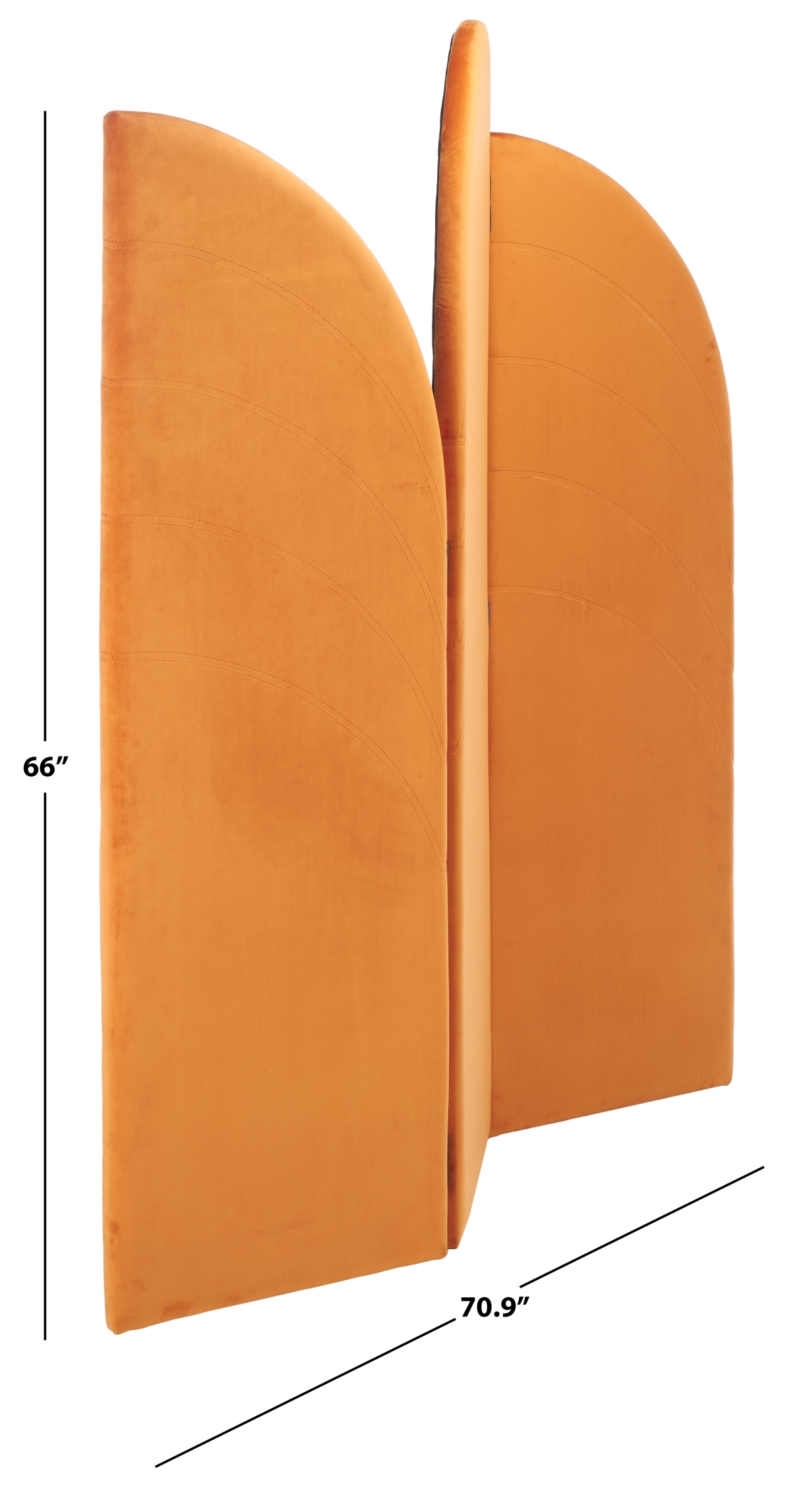 Celestino Tri-Fold Screen - Orange - Safavieh - Image 5