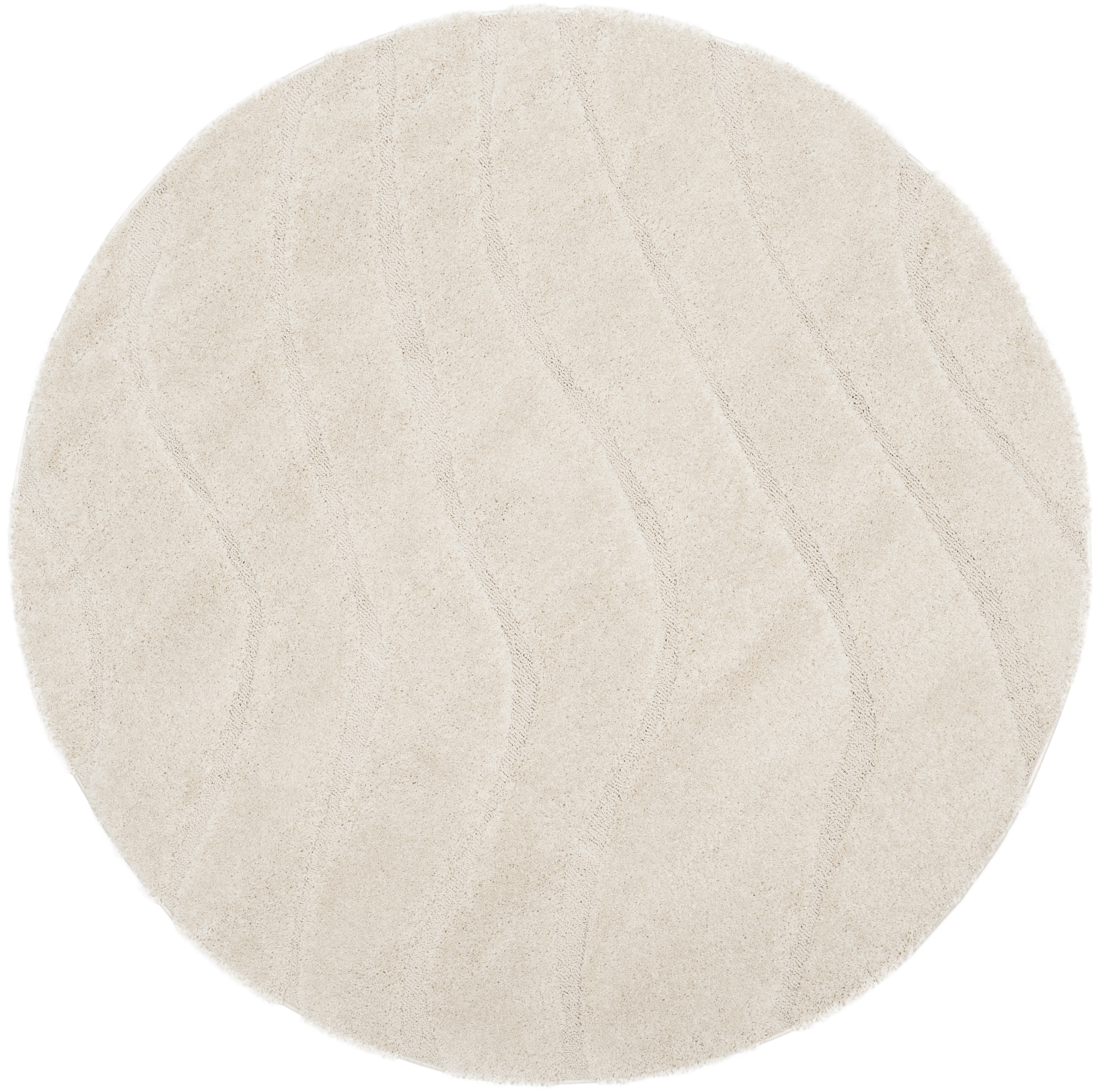 Arlo Home Woven Area Rug, SG472-1111, Cream/Cream,  6' 7" X 6' 7" Round - Image 0