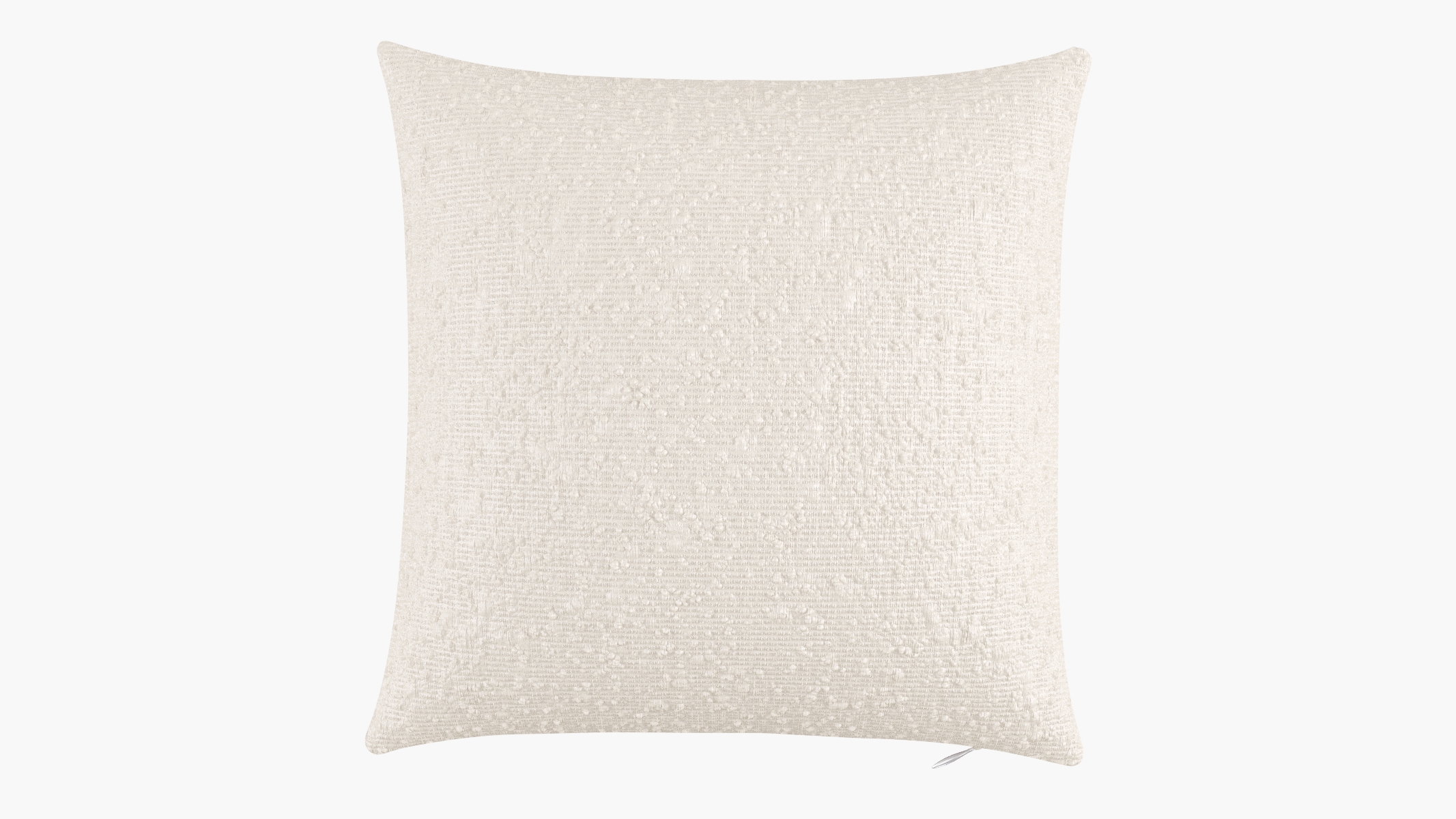 Throw Pillow 16", Snow Bouclé, 16" x 16" - Image 0