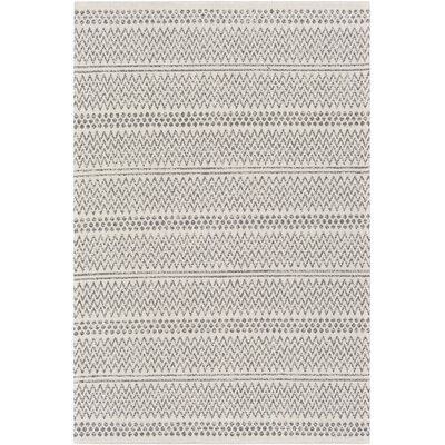 Capen Southwestern Cotton Charcoal/Ivory Area Rug - Image 0