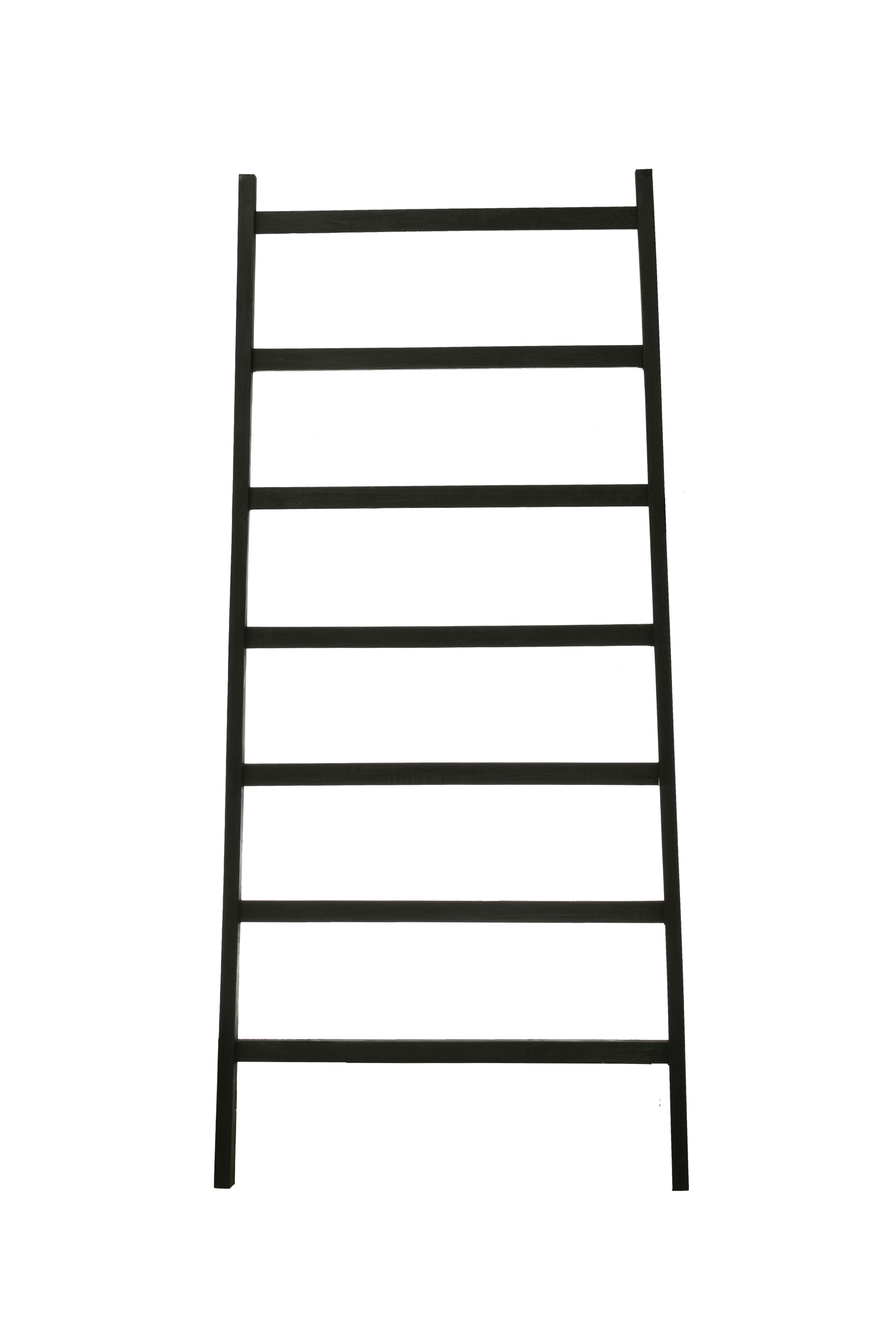 64"H Decorative Fir Wood Ladder with 7 Rungs - Image 0