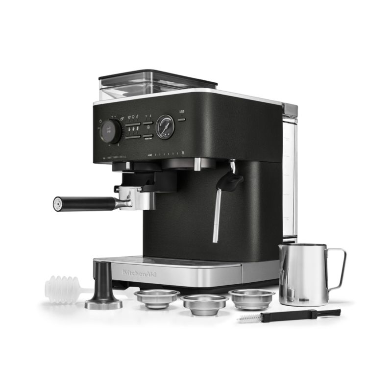 KitchenAid ® Semi-Automatic Espresso Machine in Cast Iron Black - Image 4