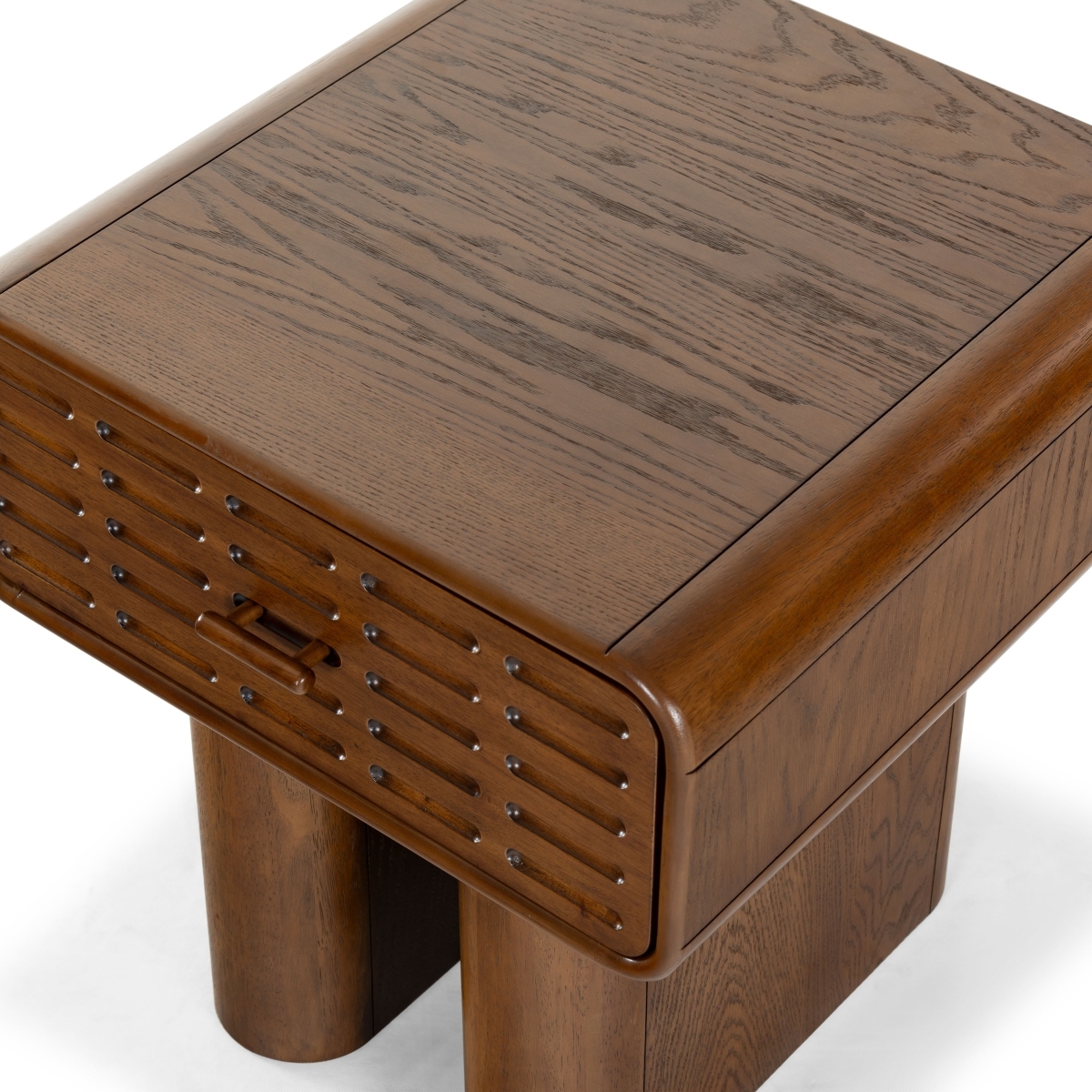 Torricelli 1 Drawer Nightstand - Medium Oak - Image 6