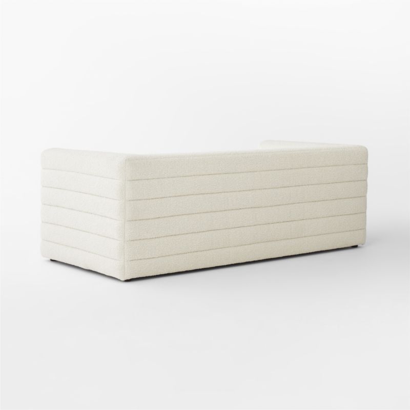 Strato Wooly Sand Sofa, Boucle White, 80" - Image 4