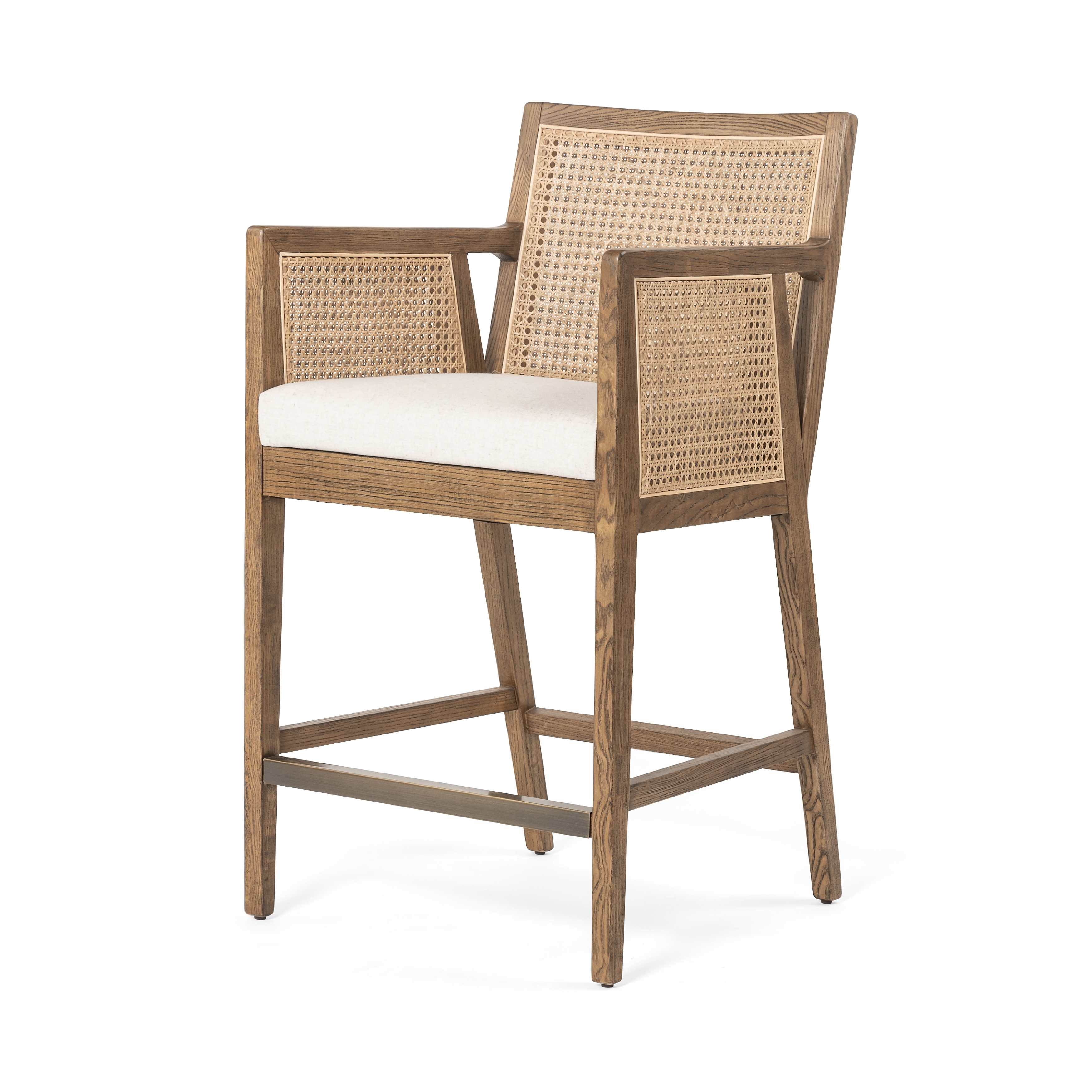Antonia Cane Bar + Counter Stool - Savile Flax - Image 0