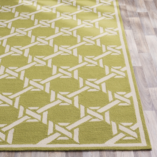 Rain Green Outdoor 9' x 12' Handmade Rug - Image 2