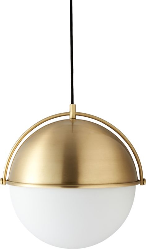 Globe Large Brass Pendant Light - Image 9