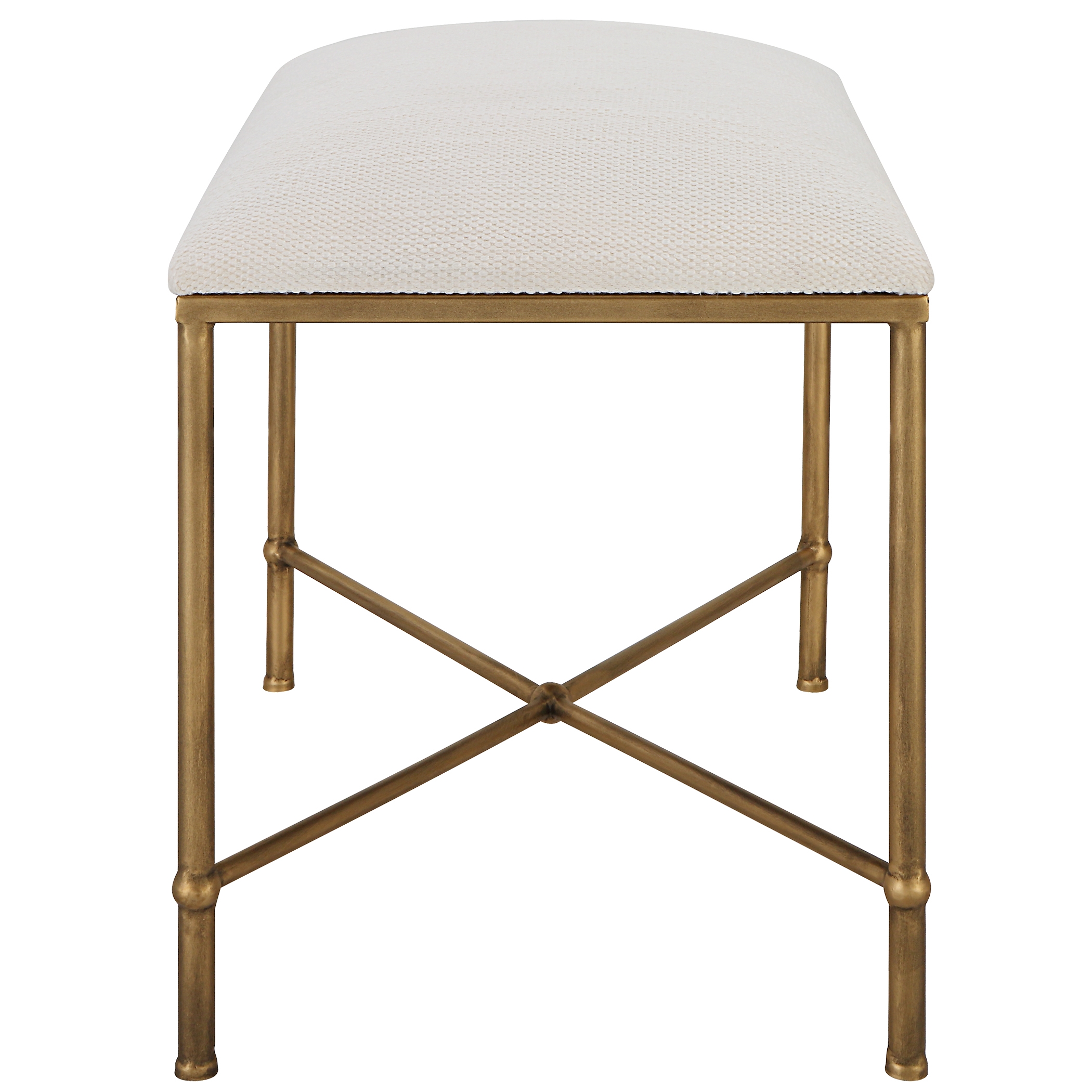 Avenham Small Gold Framed Bench - Image 3