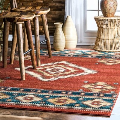 Lachine Red/Blue Area Rug - Image 0