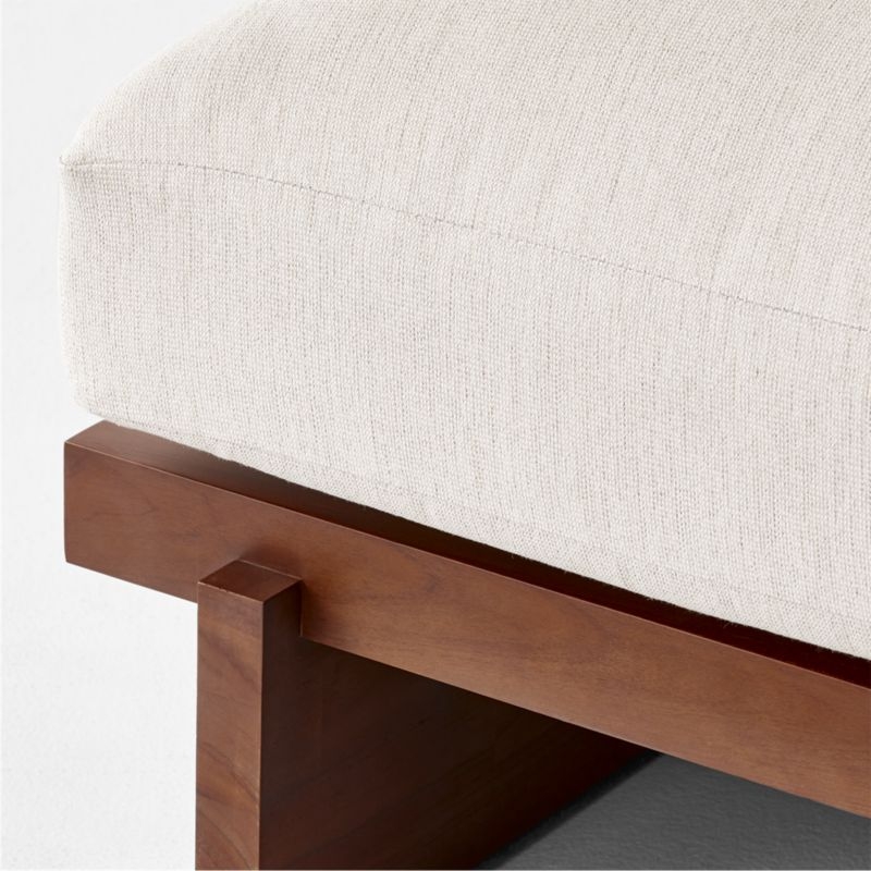 Taiko Stained Teak Outdoor Lounge Chair with Sunbrella® Cushions - Image 5