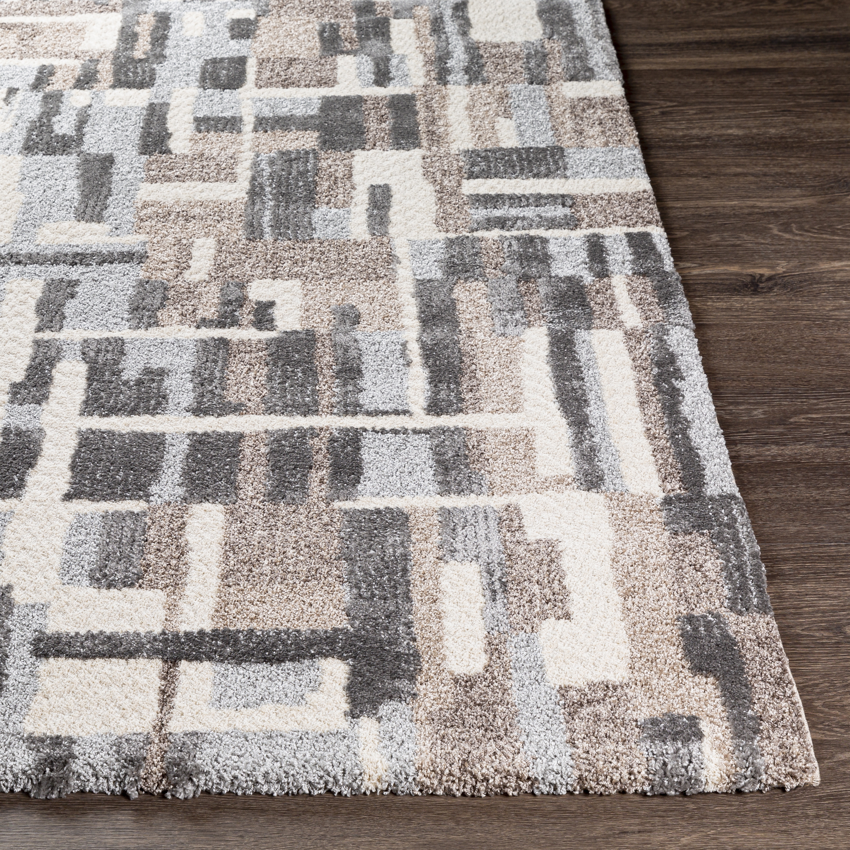 Cielo Gray Indoor 2' x 2'11" Machine Woven Rug - Image 2