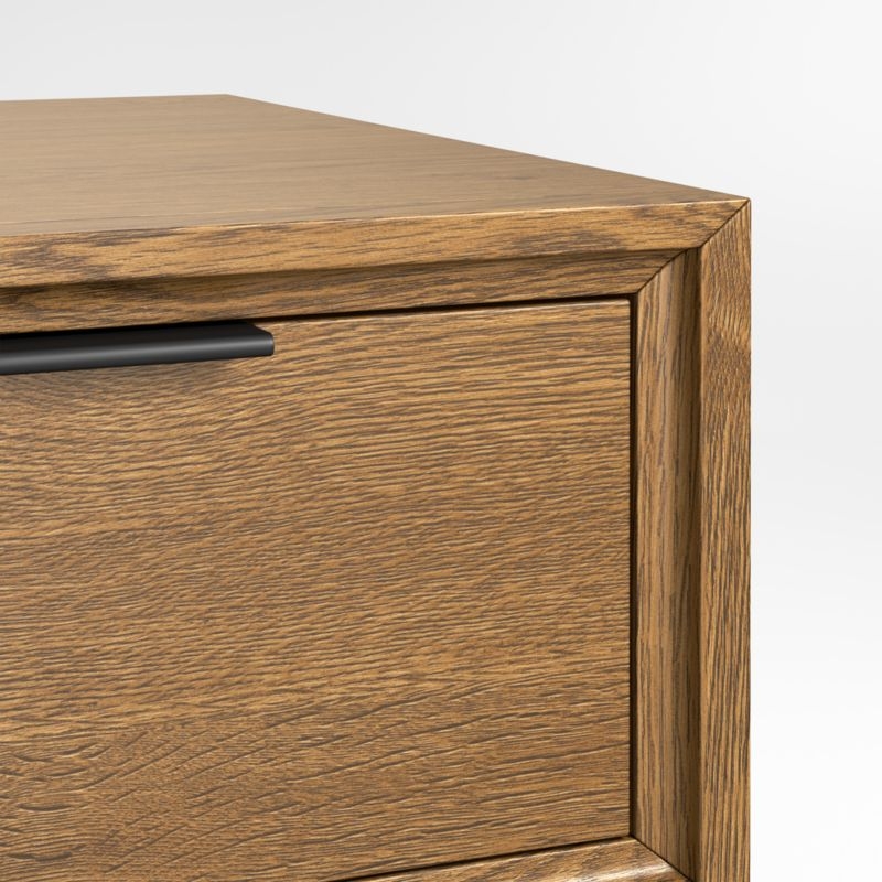 Bodie 54" Flax Brown Wood Wide 8-Drawer Kids Dresser - Image 4