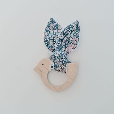 Cotton Bird Teether, Floral - Image 0