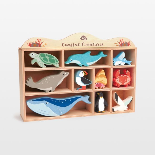 Tender Leaf Wooden Coastal Creatures Kids Toy Set - Image 0