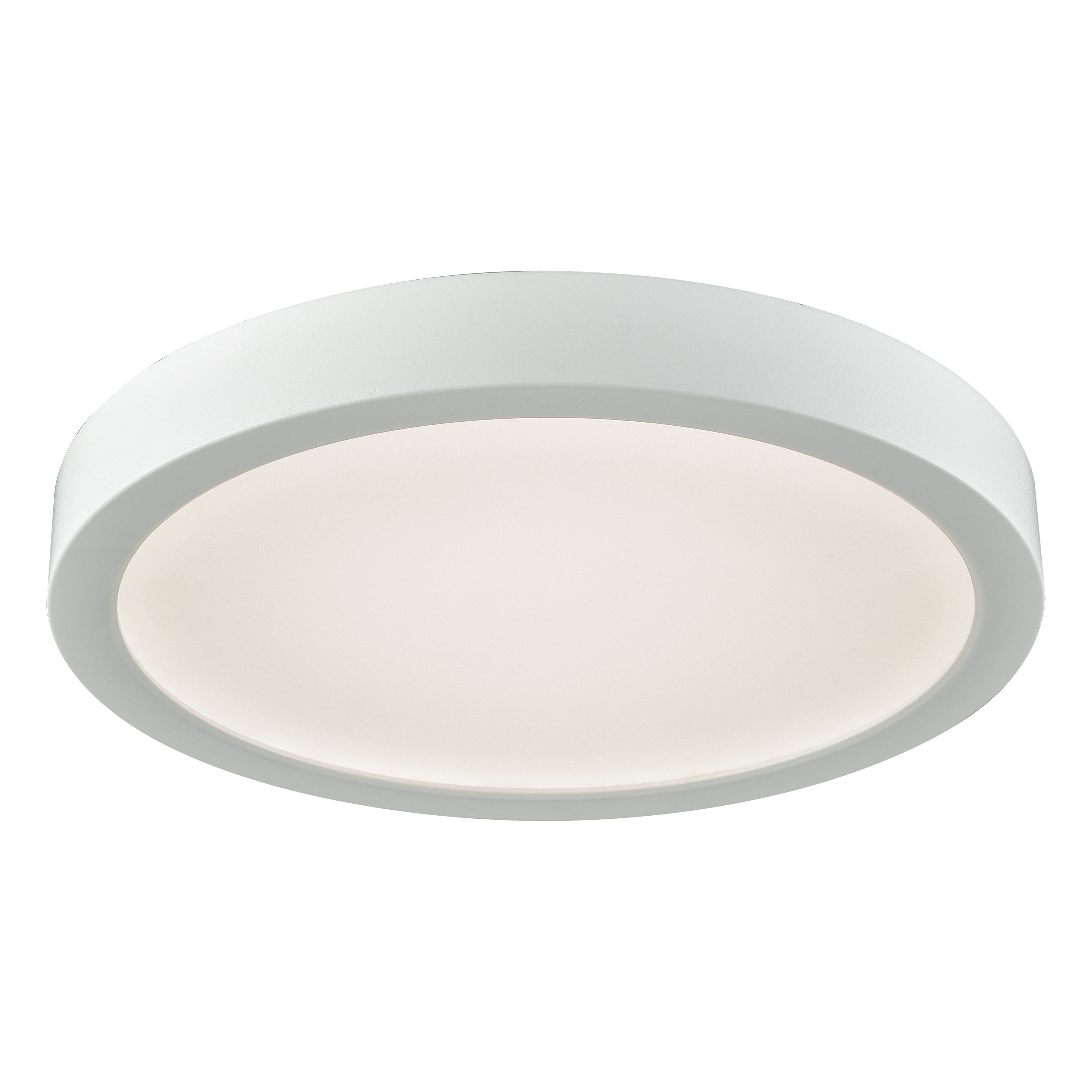 Titan 8'' Wide 1-Light Flush Mount - White - Image 0