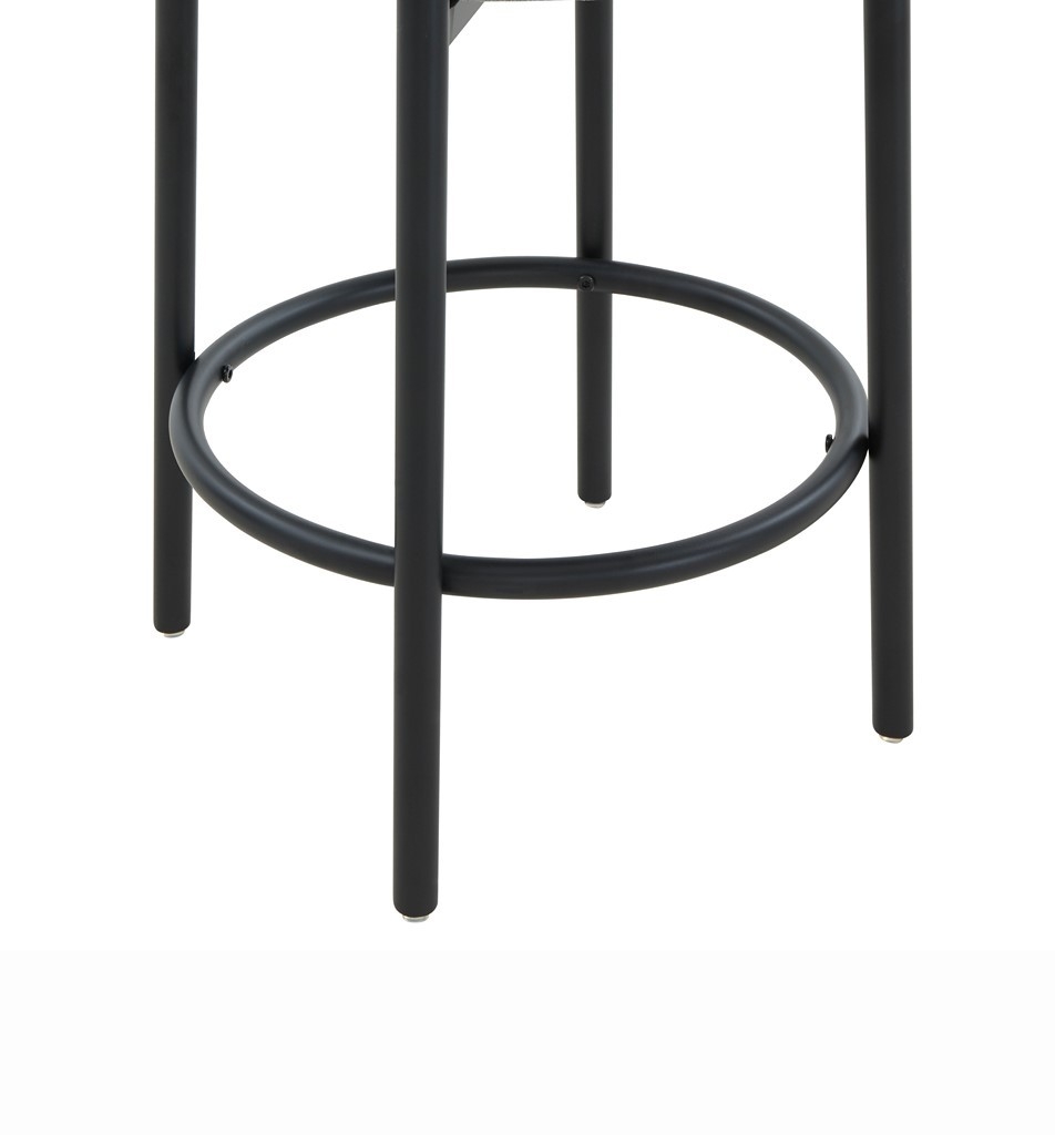 Paisleigh Metal Counter Stool - Charcoal / Black - Image 2