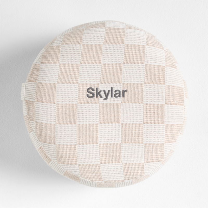 Cove Pink and Purple Checkered Kids Floor Cushion - Image 2