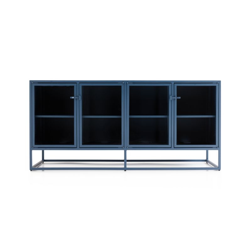 Casement Blue Large Metal Sideboard - Image 2