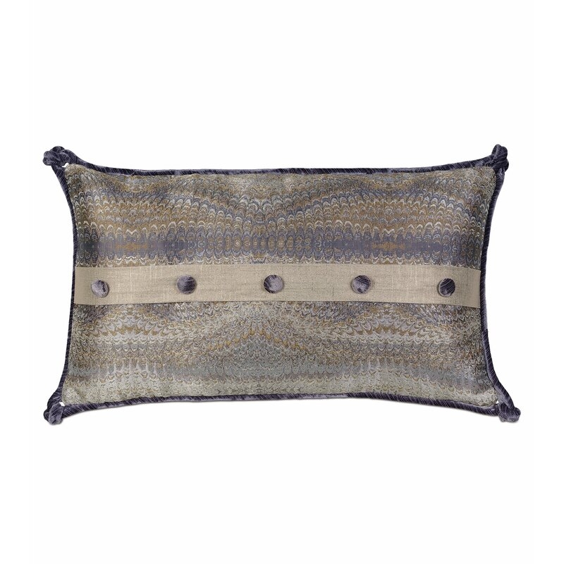 Eastern Accents Imogen Button Lumbar Pillow Cover & Insert - Image 0