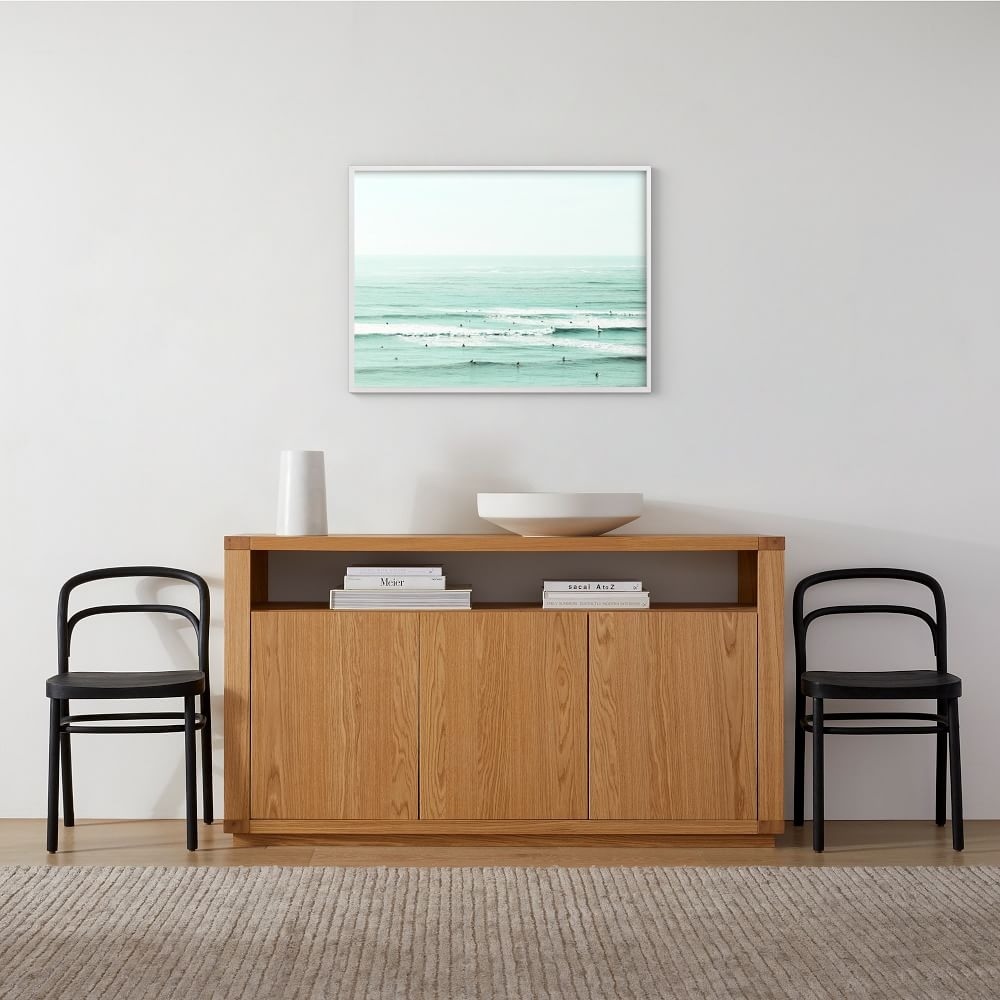 And Color of My Eye Has Gone Back Into the Sea, White Wood Frame, 30"x40" - Image 0