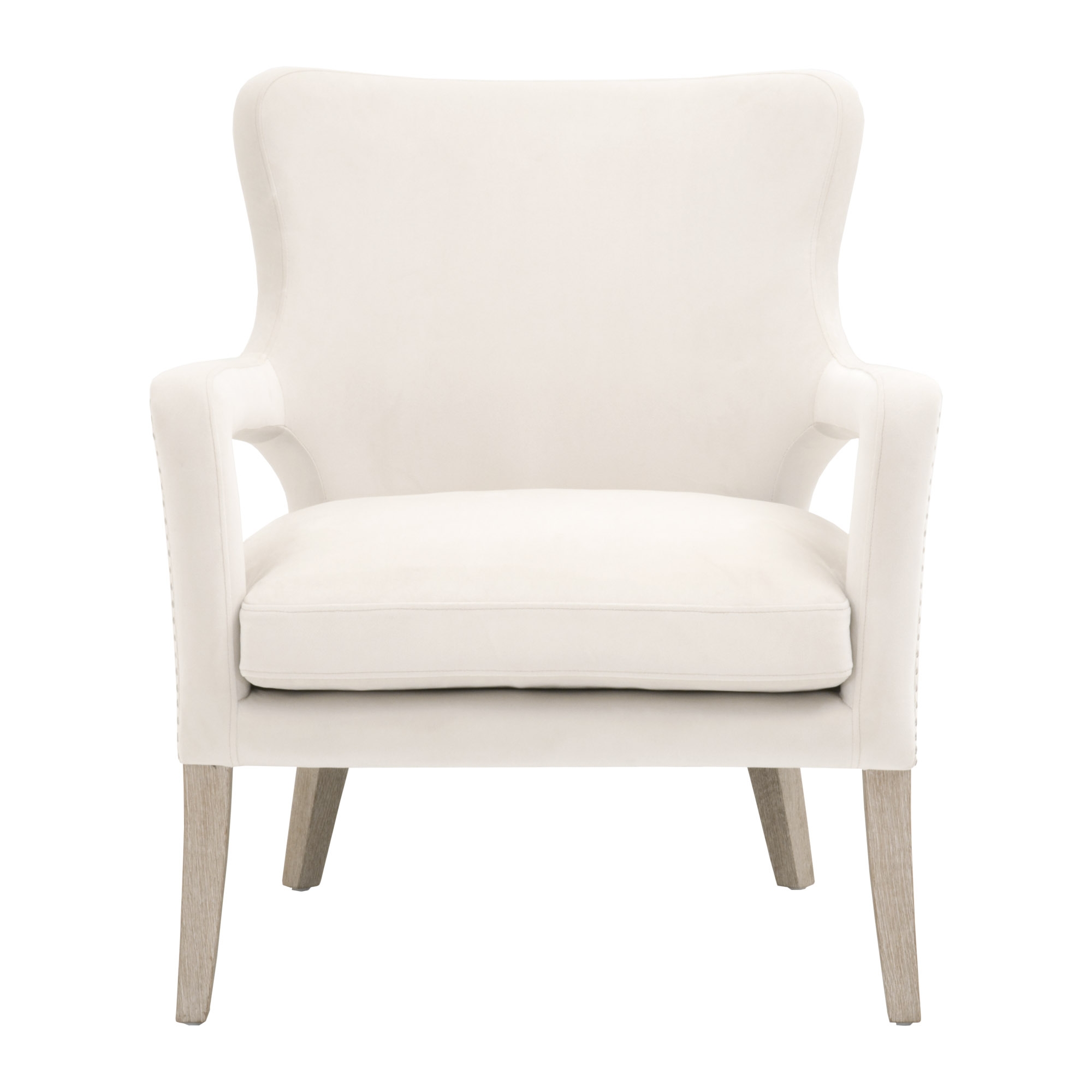 Calvin Club Chair, Cream Velvet - Image 0