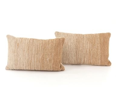 Flaxen Ombre Pillow, Set Of 2, 16" x 24", Flaxen Ombre - Image 1