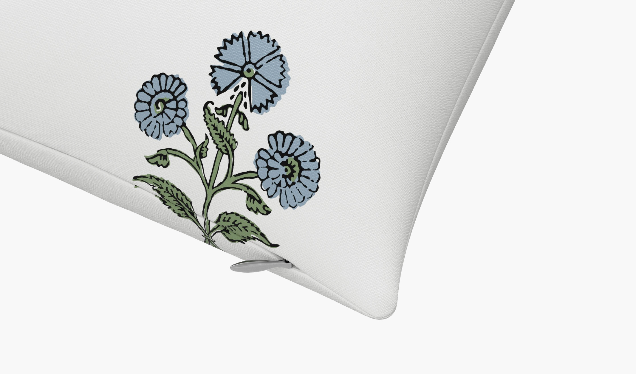 Throw Pillow 18", Blue Delphine, 18" x 18" - Image 1